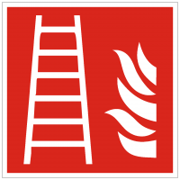 Brandschutzzeichen Feuerleiter nach ISO 7010 (F003)