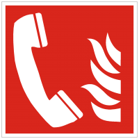 Brandschutzzeichen Brandmeldetelefon nach ISO 7010 (F006)