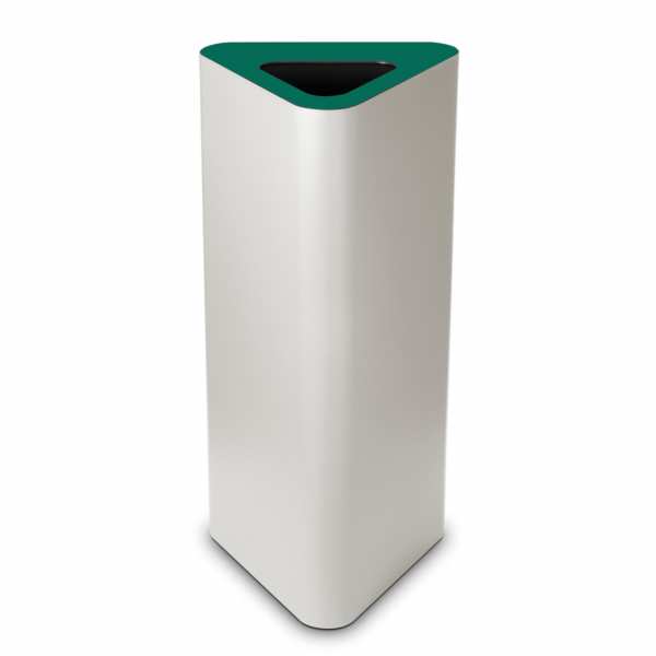 Design-Abfallbehälter PURE ELEGANCE 60 Liter mit Deckel und Piktogramm