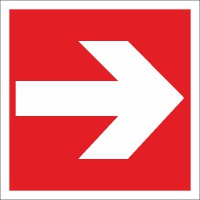 Brandschutzzeichen Richtungsangabe links/rechts nach BGV A8 (F01) Brandschutzzeichen Richtungsangabe links/rechts nach BGV A8 (F01)