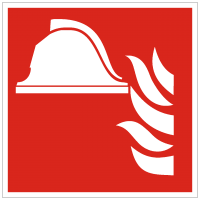 Brandschutzzeichen Mittel und Geräte zur Brandbekämpfung nach ISO 7010 (F004)