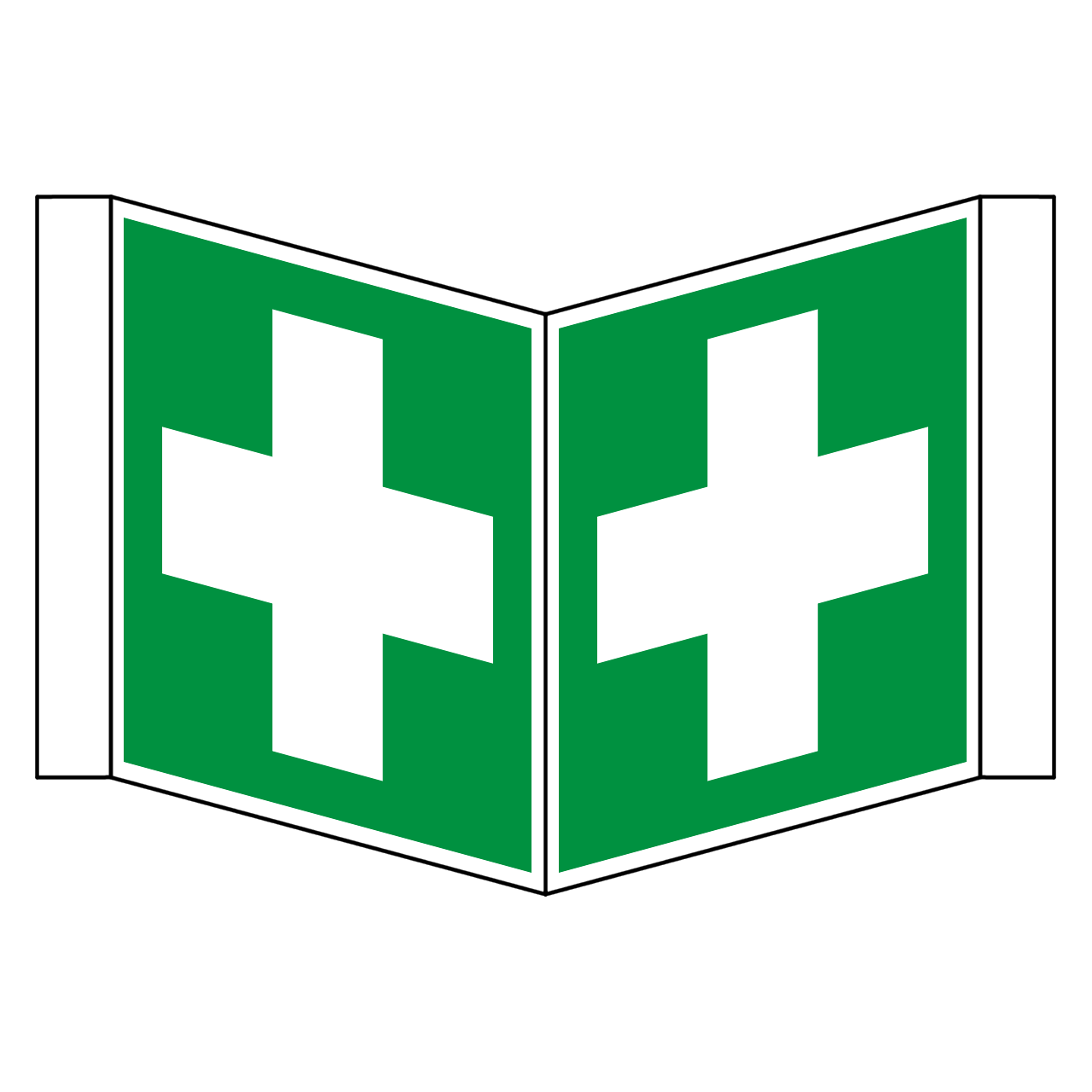 Erste-Hilfe Aufkleber Nach ISO 7010 – 10 Stück, 2x2 Cm, Selbstklebende Folie