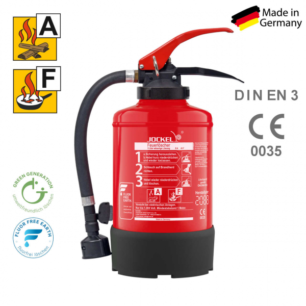 Fettbrand-Feuerlöscher Jockel F3H8, 3 Liter fluorfrei