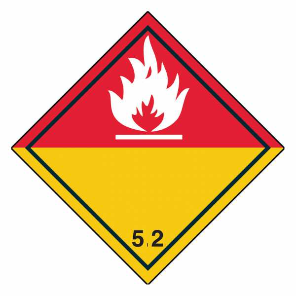 Unterklasse 5.2 - Organische Peroxide weiße Flamme