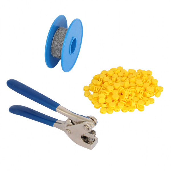 Spar-Paket 8 mm: Plombenzange + Plomben + Draht