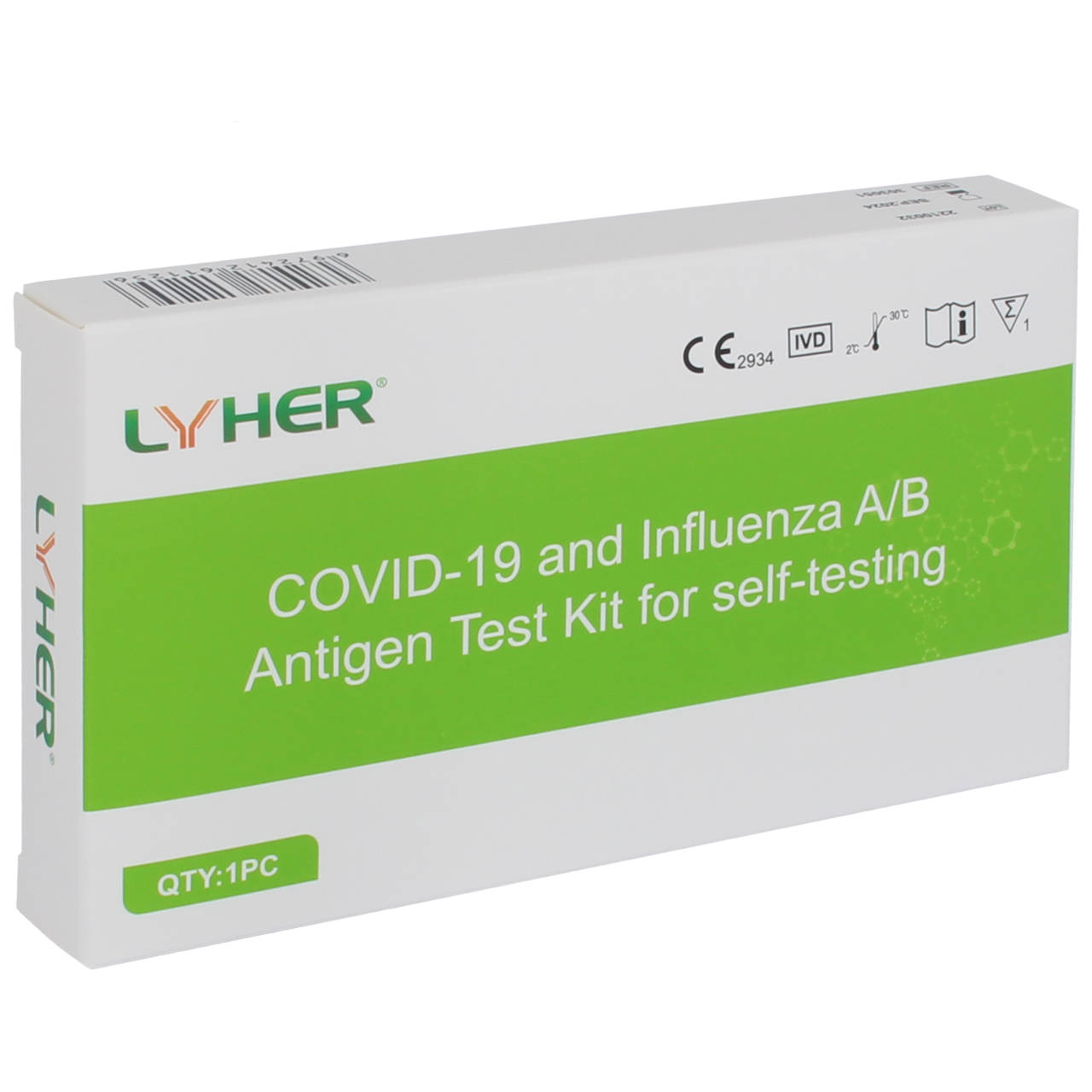 LYHER COVID-19 & Grippe Antigen Test Kit Selbsttest