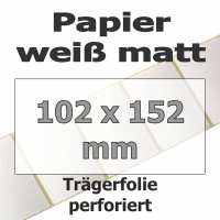 Papier-Etiketten - weiß matt (1142 Stk. auf Rolle) Papier-Etiketten - weiß matt (1142 Stk. auf Rolle)